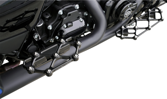 Arlen Ness Diamond Floorboards - Passenger - Black