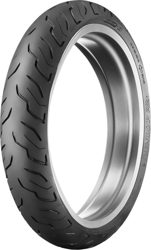 Dunlop AE2 Front Tire - 130/80B17 65H - Blackwall (manufacturer reference image)