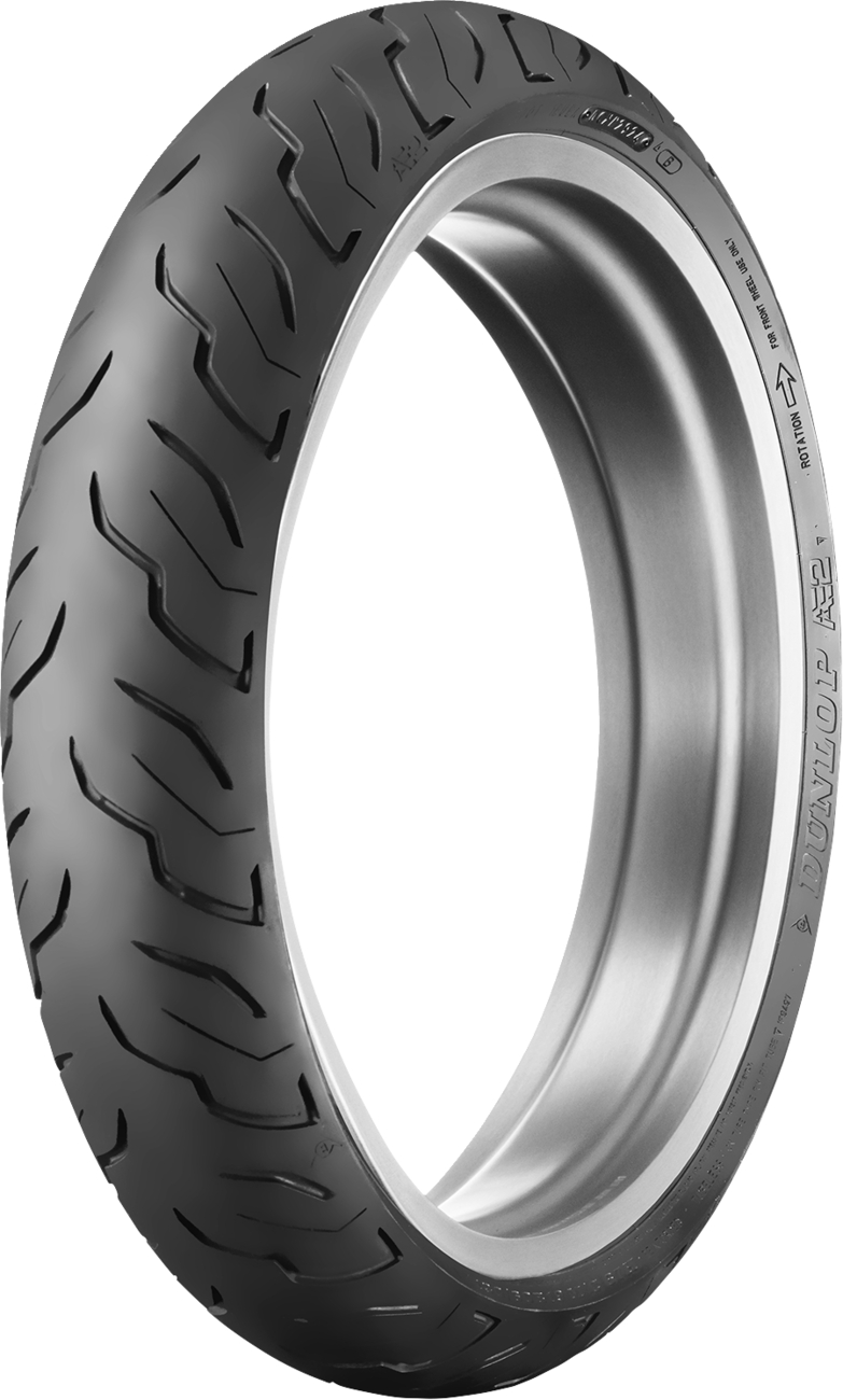 Dunlop AE2 Front Tire - MH90-21 54H - Blackwall (manufacturer reference image)