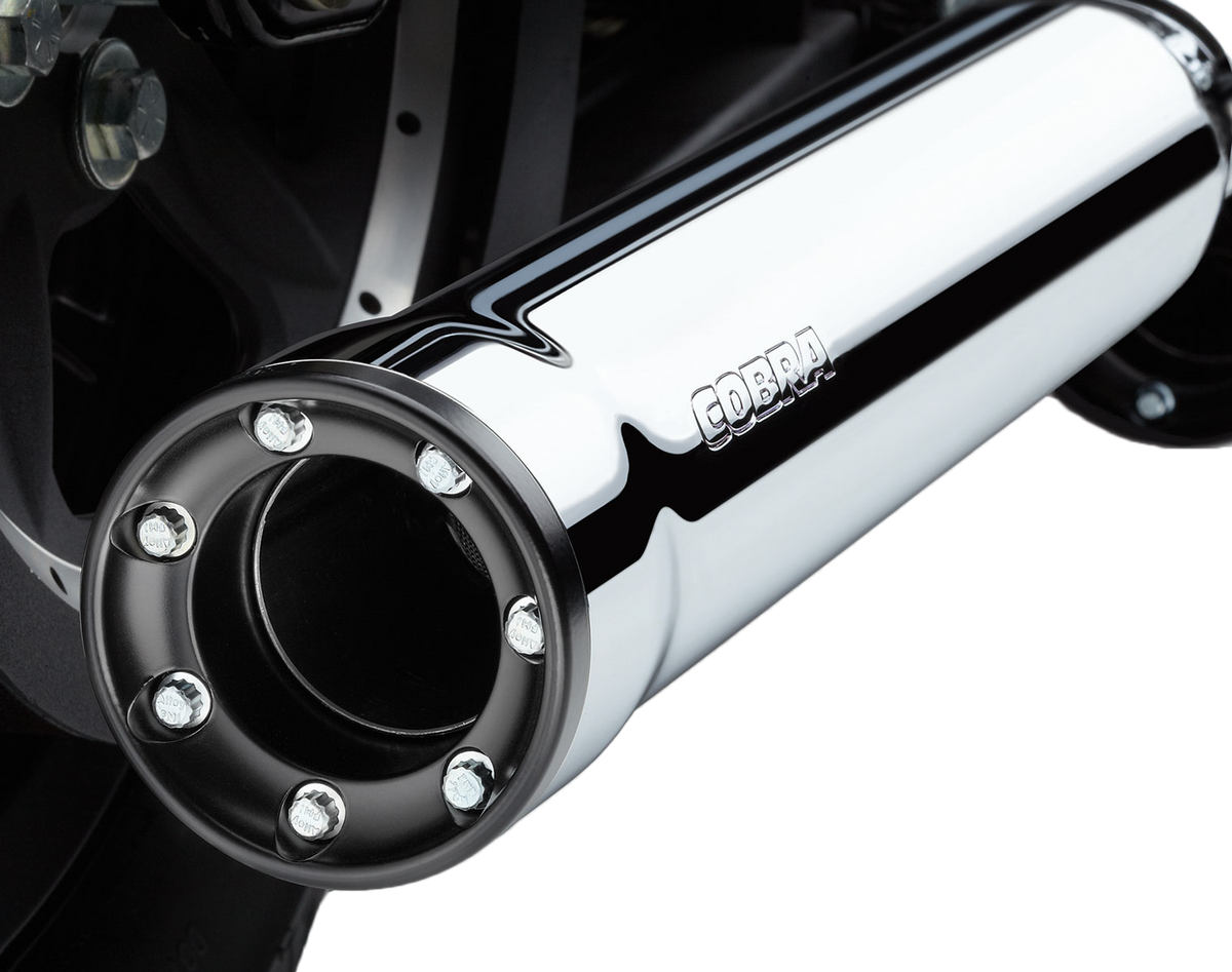 Cobra 3" Rpt Slip-Ons Chrome FLH/Touring | 6070