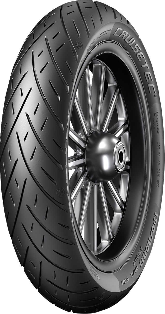 Metzeler Cruisetec Front Tire - 130/80B17 65H - Blackwall (manufacturer reference image)