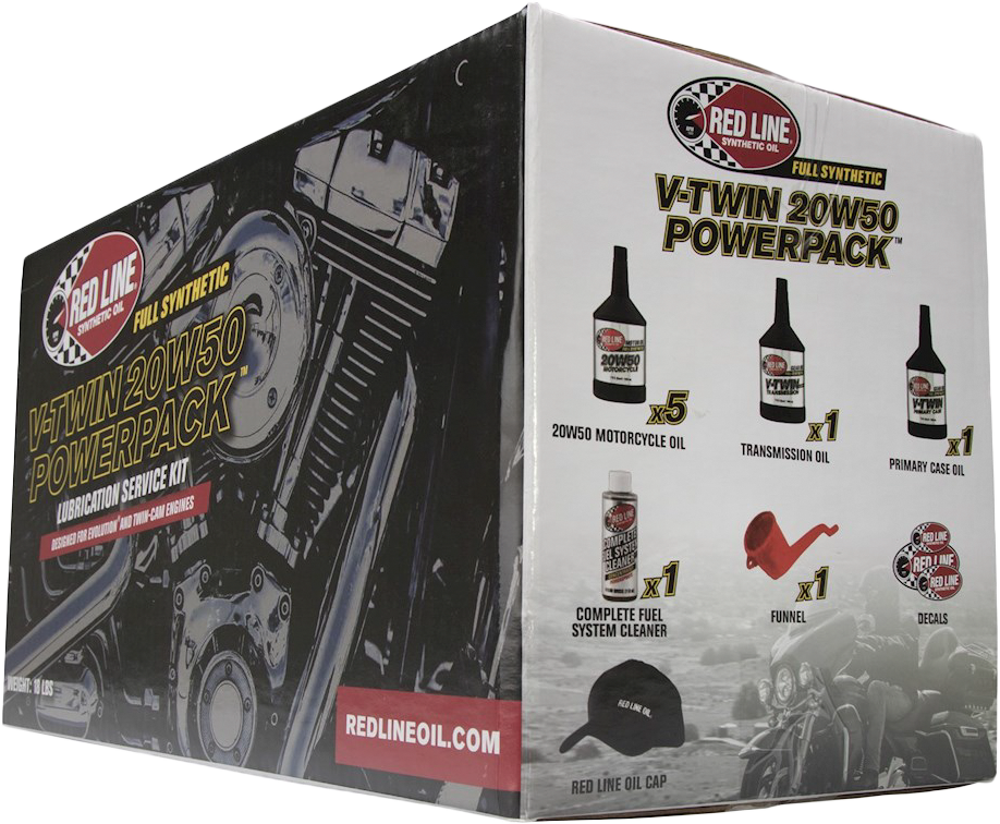 RED LINE Powerpack - BIG TWIN POWERPACK 20W50 OIL CHANGE KIT - 57-6560