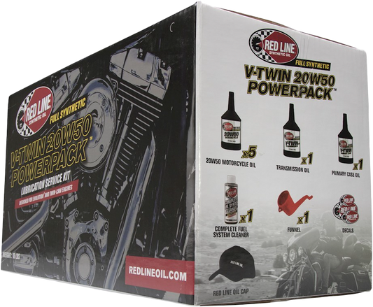 RED LINE Powerpack - BIG TWIN POWERPACK 20W50 OIL CHANGE KIT - 57-6560