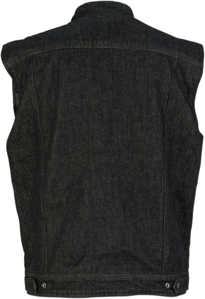 Denim Vest — Black