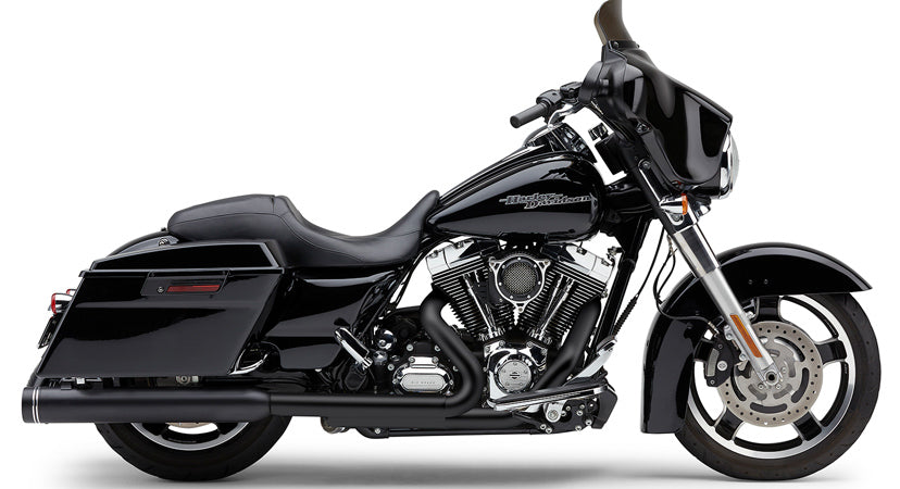 Cobra 4" Groove Tip Slip-On Black FLH/Touring | 6276RB