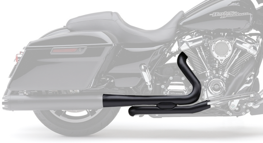 Cobra Pro Chamber Dbl Bung Headpipes Black FLH/Touring | 6255DBRB