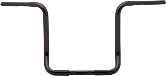Burly Brand 1-1/4" Bagger Ape Hanger Handlebar - TBW - 15" - Black | B12-2002B - manufacturer/supplier product image