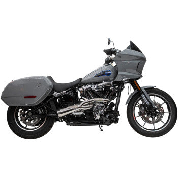 2-into-1 Big Sexy Exhaust System - Polished Stainless Steel - M8 Softail