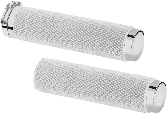 Pingel Billet Grips - Knurled - Chrome