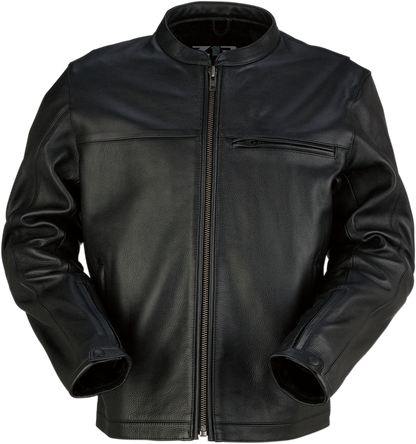 Munition Leather Jacket — Black