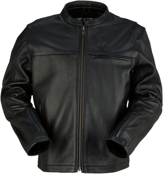 Munition Leather Jacket — Black