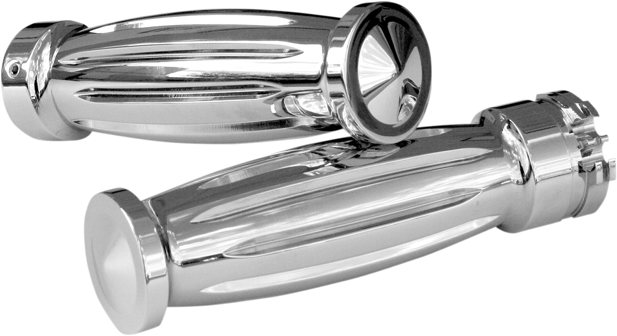 Accutronix Custom Grips - Diamond - Cable - Chrome