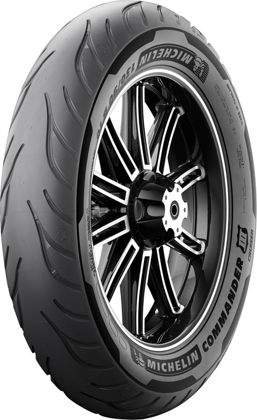 Michelin Commander III Cruiser Front Tire - 100/90B19 57H - Blackwall (manufacturer reference image)