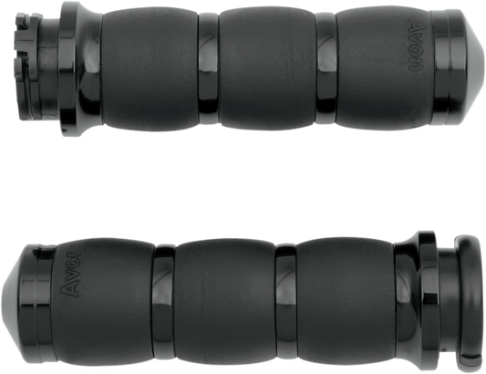 Avon Grips 3-Ring Velvet Air Grips - Black