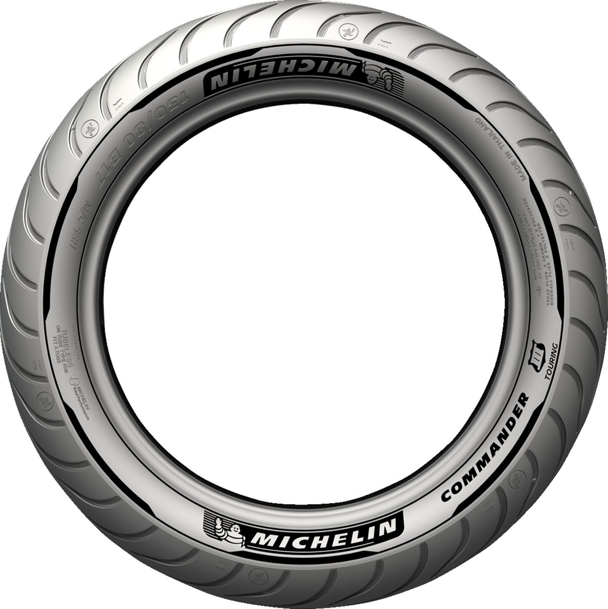 Michelin Commander III Touring Front Tire - 130/80B17 65H - Blackwall (manufacturer reference image)