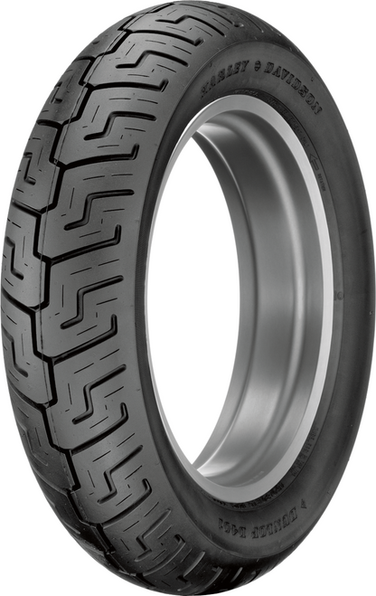 Dunlop D401 Rear Tire - 130/90B16 73H - Blackwall (manufacturer reference image)