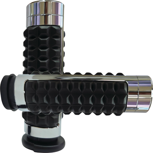 Avon Grips Gen 2 Memory Foam Grips - TBW - Chrome