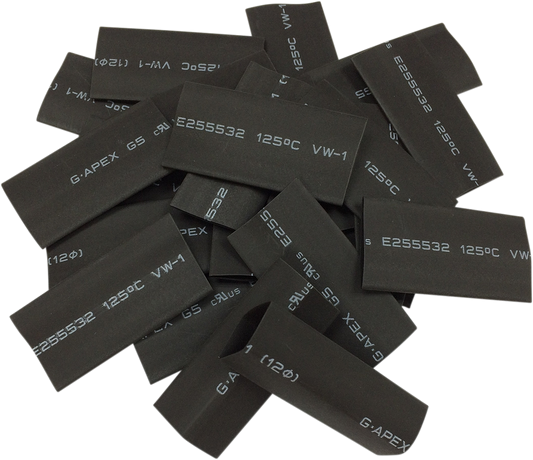 Drag Specialties Heat Shrink tube - 25PK - Black | E25-0092K4 - manufacturer/supplier product image