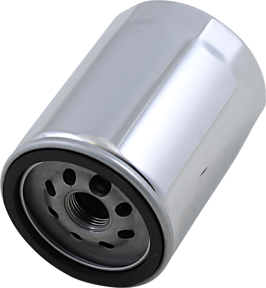 Drag Specialties Oil Filter - Chrome - M8 | 14-0020CNU — supplier product image; verify listed configuration
