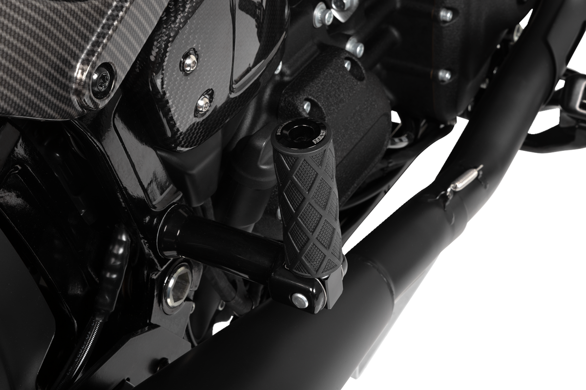 Arlen Ness Diamond Foot Pegs - Passenger - Black