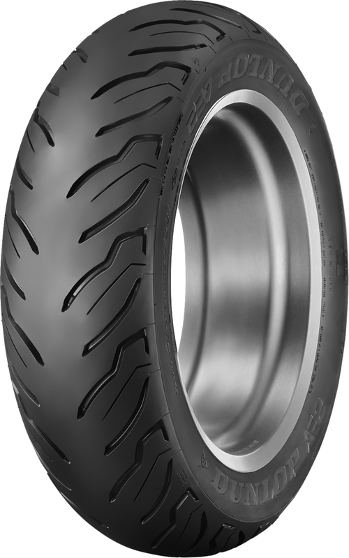 Dunlop AE2 Rear Tire - 180/65B16 81H - Blackwall (manufacturer reference image)