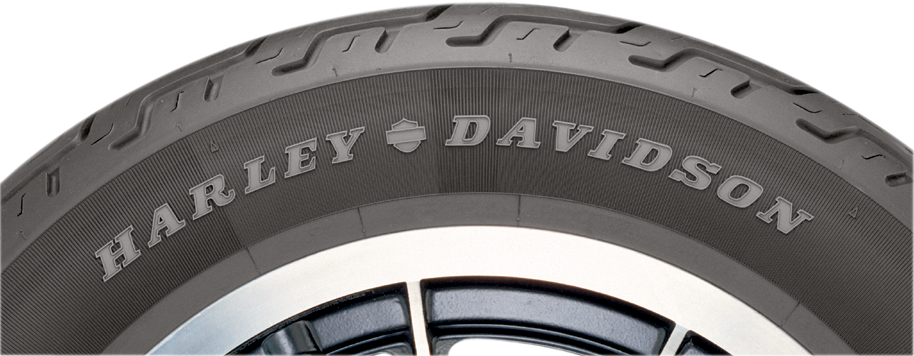 Dunlop D401 Rear Tire - 130/90B16 73H - Blackwall (manufacturer reference image)