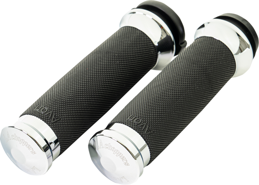 LA Choppers County Line Grips - TBW - Chrome