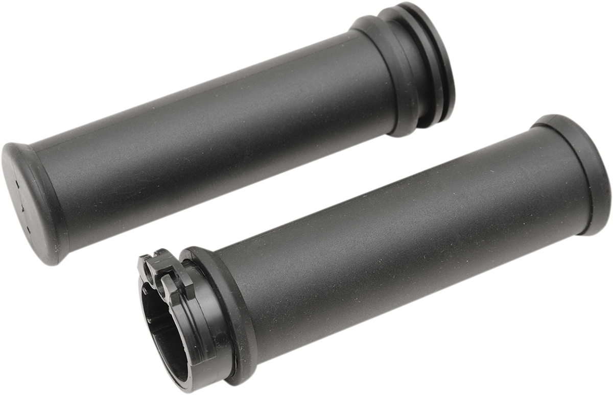 Drag Specialties Replacement OEM-Style Rubber Grips w/ Sleeve - Small Diameter