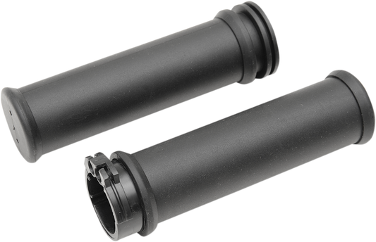 Drag Specialties Replacement OEM-Style Rubber Grips w/ Sleeve - Small Diameter