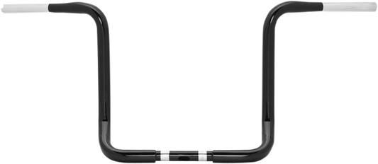 Burly Brand 1-1/4" Bagger Ape Hanger Handlebar - TBW - 13" - Black | B12-2001B - manufacturer/supplier product image