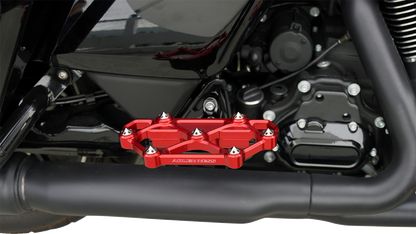 Arlen Ness Diamond Floorboards - Passenger - Red