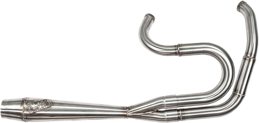 SAWICKI 2 in 1 Cannon Exhaust - 2IN1 DYNA FULL LENGTH CANNON BIG INCH BRUSHED SS - 930-01248
