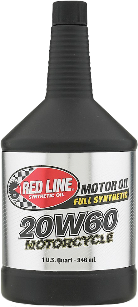 RED LINE 4T Motor Oil - MOTOR OIL 20W60 4T 1 QT (12/CASE SOLD EA) - 57-6532