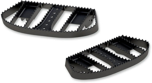 Burly Brand MX Rider Floorboards for Harley Touring, FLST/FLS and FLD — Satin Black