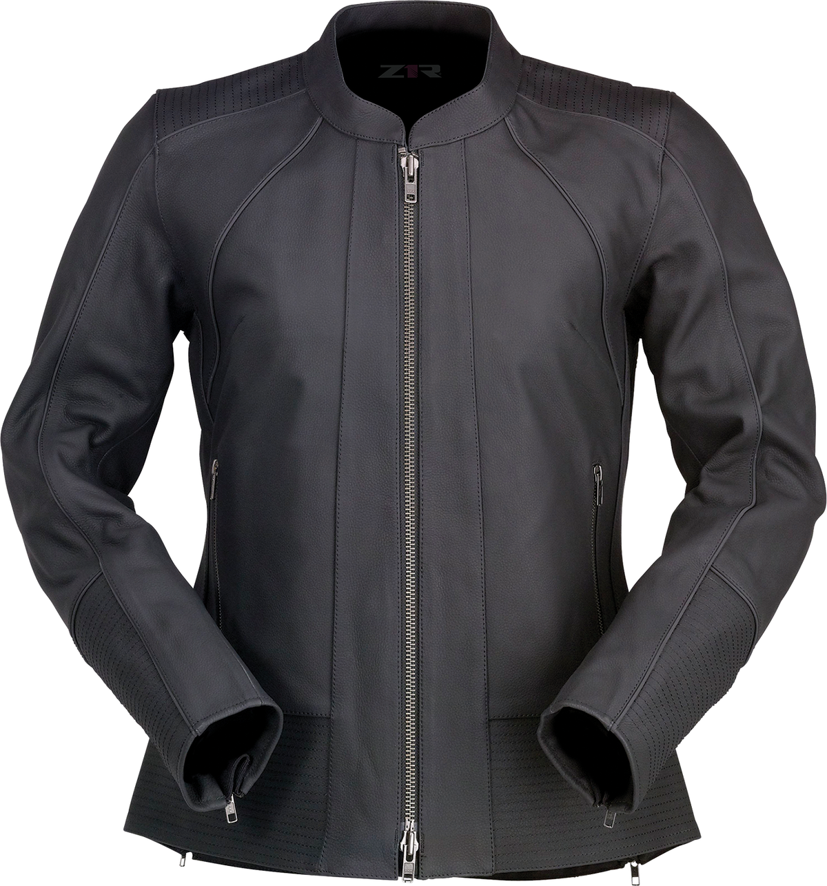 Women's Matchlock Leather Jacket — Black