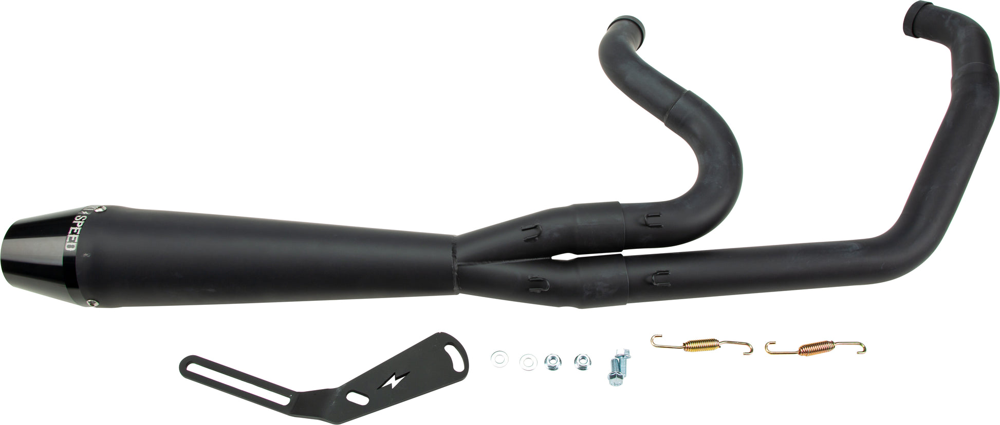 SAWICKI Softail Pipe - 2IN1 M8 SOFTAIL FULL LENGTH BLACK - 930-01203