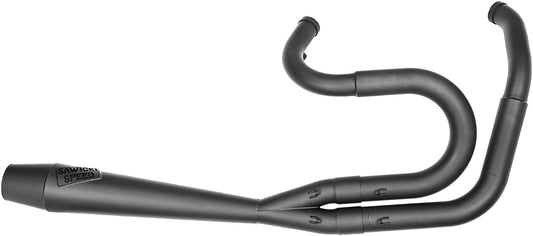 SAWICKI 2 in 1 Cannon Exhaust - 2IN1 DYNA FULL LENGTH CANNON BIG INCH BLACK - 930-01249