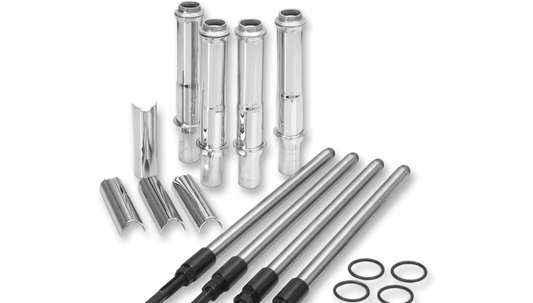 S&S CYCLE 0928-0023 106-6051 Pushrod Kit with Cover Pushrods with Tubes - Twin Cam