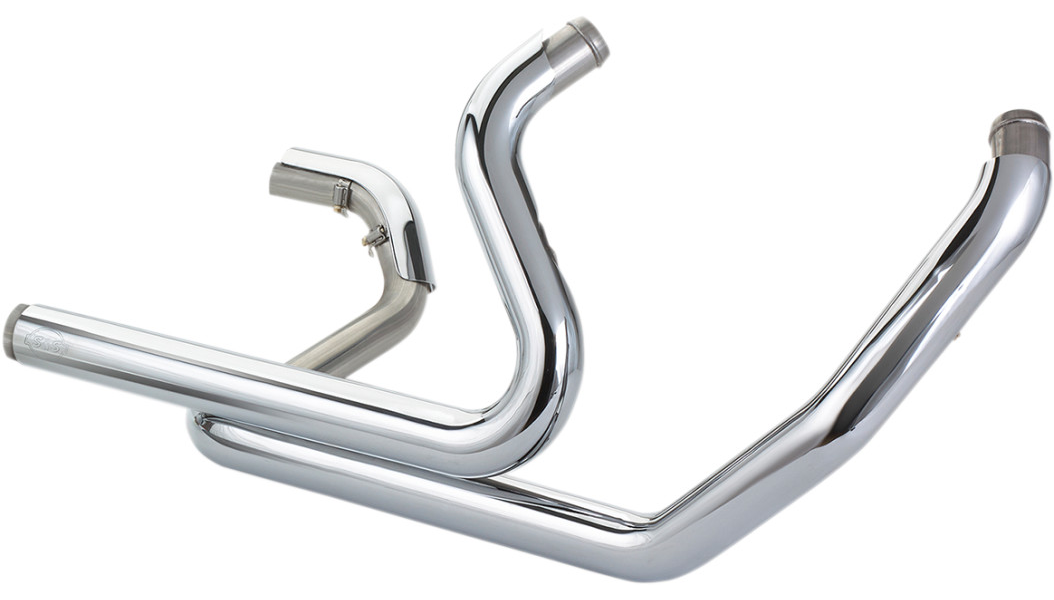 S&S CYCLE 550-0704 Power Tune® Dual Headers - Chrome