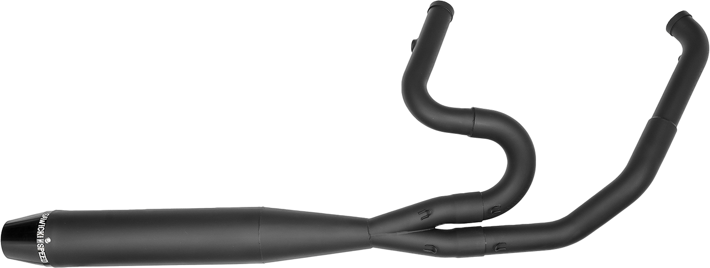SAWICKI 2In1 Mid-Length for Touring Models - 2IN1 M8 FLT MID LENGTH PIPE BLACK - 930-01222