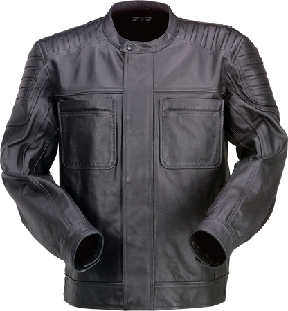 Widower Leather Jacket — Black