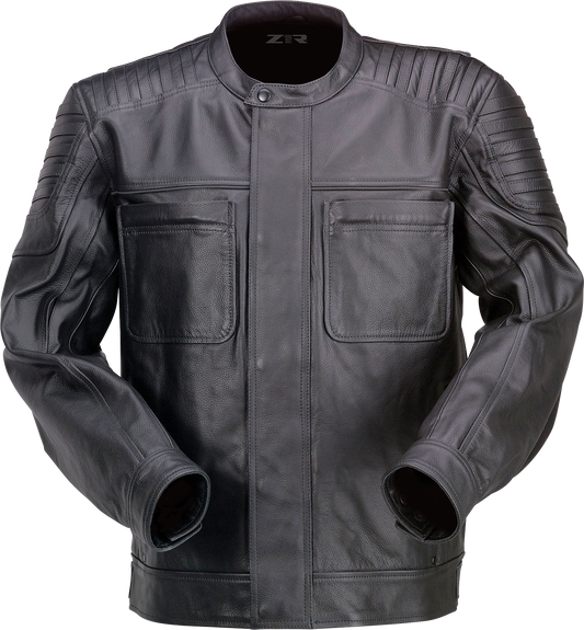 Widower Leather Jacket — Black
