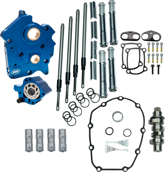 S&S Cam Chest - Water Cooled - HPT560 - Chrome Pushrod Tubes - VVT M8 | 310-1432