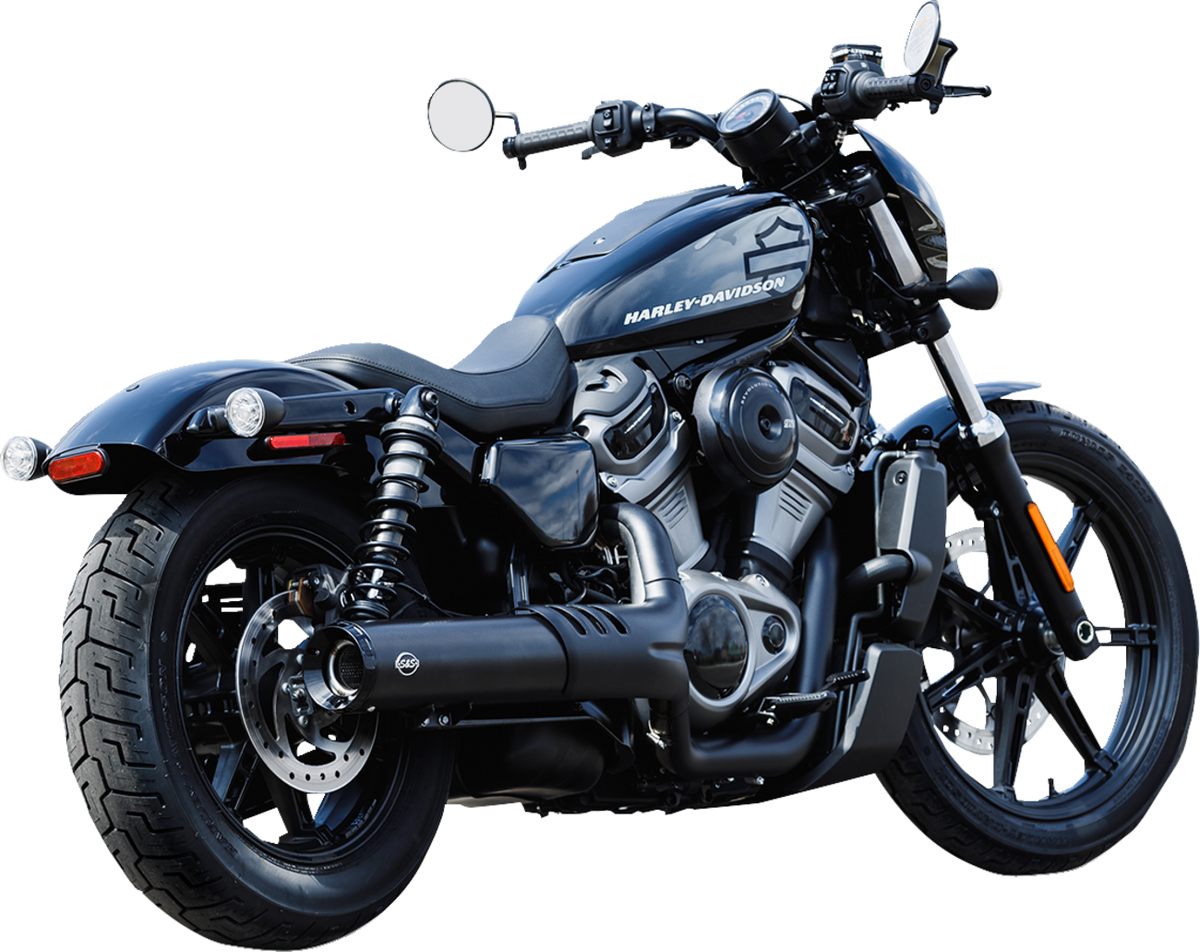 S&S Cycle Grand National Nightster Slip-On — Black, 4.5 inch | 550-1074