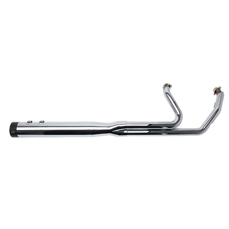 S&S Sidewinder 2-Into-1 — Chrome — M8 Touring 2017–2024 — 550-0758