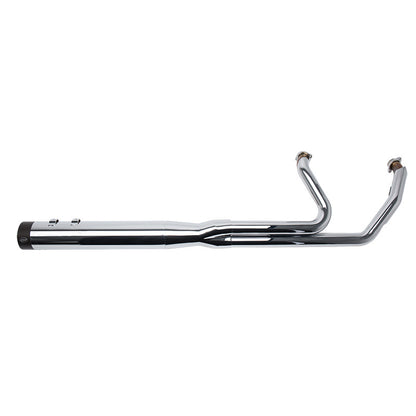 S&S Sidewinder 2-Into-1 — Chrome — M8 Touring 2017–2024 — 550-0758