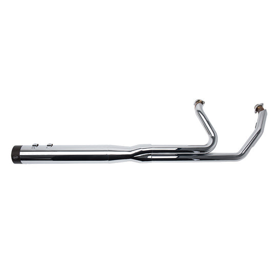 S&S Sidewinder 2-Into-1 — Chrome — M8 Touring 2017–2024 — 550-0758